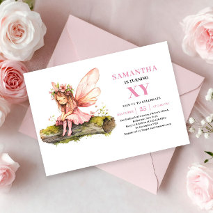 Invitation Fleurie Rose pour les 5 ans de la Migno