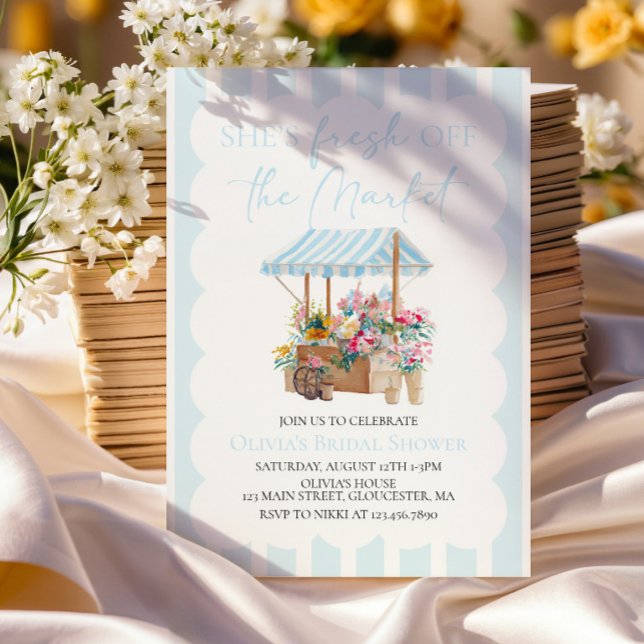 Invitation Fleuriste de marché fraîchement cueillies pour une (Créateur téléchargé)