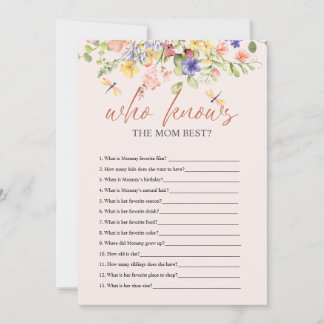 Invitation Fleurs BABY SHOWER libellule QUI CONNAÎT NUMÉRIQUE