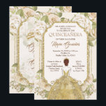 Invitation Fleurs blanches Quinceanera or Mexicaine Anniversa<br><div class="desc">Fleurs blanches Quinceanera or Invitation Mis Quince Anos,  15e anniversaire,  Quinceanera Invitation,  Fleurs blanches,  Crown Mis Quince Anos</div>
