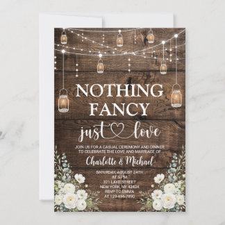 Invitation Fleurs Blanches Rien de Fantaisiste Juste de l'Amo