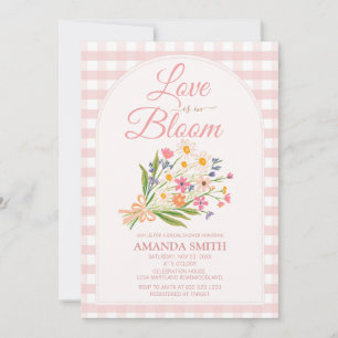 Invitation Fleurs Bouquet L'amour est en fleurs Mariage