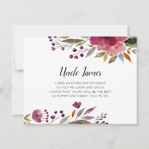 Invitation Fleurs Bourgognes Serez-Vous Ma Proposition De Par