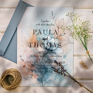 Invitation Fleurs brumeuses