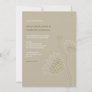 Invitation Fleurs Chrysanthème Floral Élégant Mariage chic