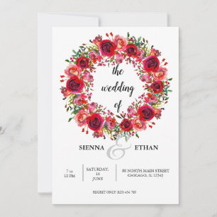 Invitation Fleurs couronnes pour toutes les occasions