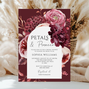 Invitation Fleurs d'automne Arch Pétales & Prosecco Enterreme