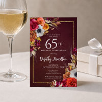 Fleurs d'automne de Bourgogne pour 65e anniversair