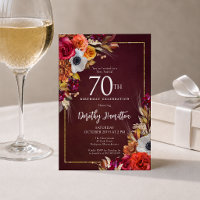 Fleurs d'automne de Bourgogne pour 70e anniversair