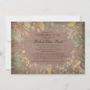 Invitation Fleurs d'automne en boue élégante automne automne