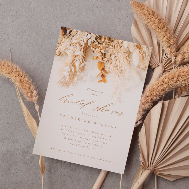 Invitation Fleurs de Boho automne Mariage douche de la mariée (Créateur téléchargé)