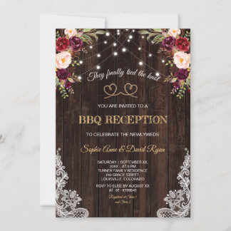Invitation Fleurs de Bourgogne Corde Bois Nous Avons Noué le 