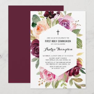 Invitation Fleurs de Bourgogne Rustique de Premier Vendredi S