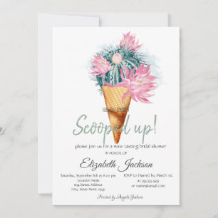 Invitation Fleurs de cactus de glace de mariage