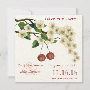 Invitation Fleurs de cerisier Branche Save the Date