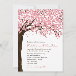 Invitation Fleurs de cerisier / Mariage d'aquarelle Sakura