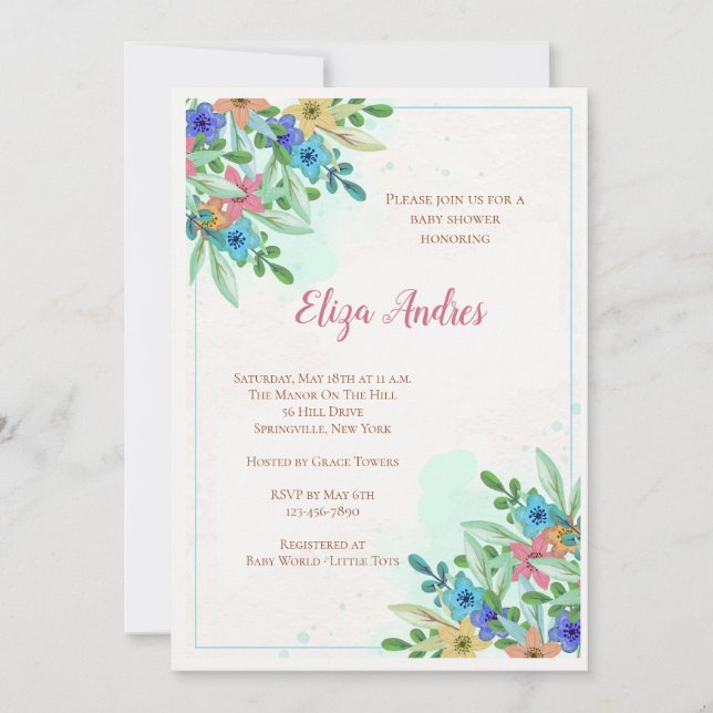 Invitation Fleurs de Coin (Devant)