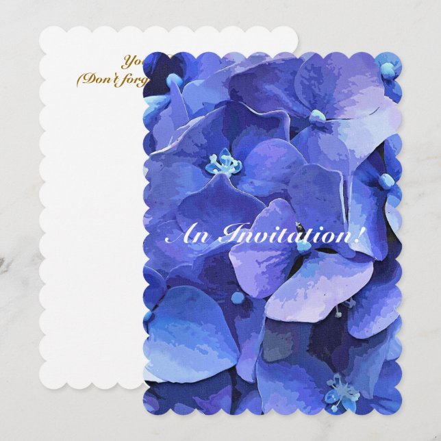 INVITATION FLEURS DE JARDIN (Devant / Derrière)