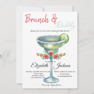 Invitation Fleurs de Margarita Fête de Mariage Mexicaine
