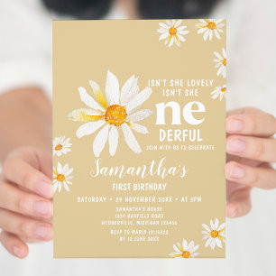 Invitation Fleurs de marguerite jaune n'est-elle pas merveill