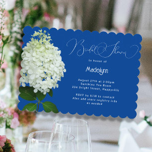 Invitation Fleurs de mariage blanc Hydrangea