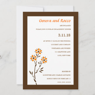 INVITATION FLEURS DE PASSION 311-ORANGE