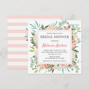 Invitation Fleurs de pêcher Mariage Fleurs de pivoine Roses a
