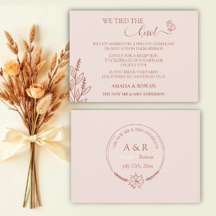 Invitation Fleurs de prairie Mariage Nous avons lié le noeud