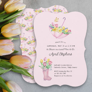 Invitation Fleurs de printemps Douche Maman-to-be Baby shower