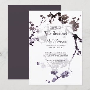 Invitation Fleurs de prunier sumie Mariage