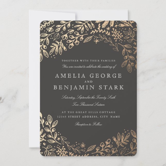 Invitation Fleurs de récolte (Devant)