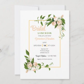 Invitation Fleurs de Roses et Stephanotis