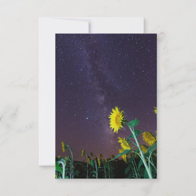 Invitation Fleurs de soleil (Devant)