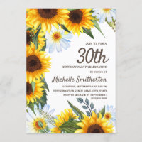 Fleurs de soleil jaunes Marguerites blanches 30e a
