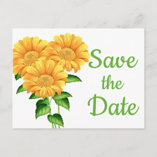 Invitation Fleurs de Tournesol pour Mariage et Fia