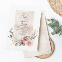 Fleurs d'ombre Terre Boho Elégant Baby shower