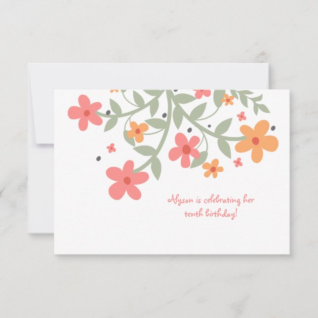 Invitation Fleurs Douces (Devant)