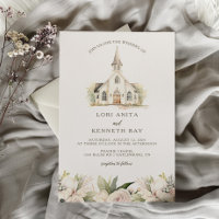 Fleurs Douces et Mariage dans une Chapelle de Styl