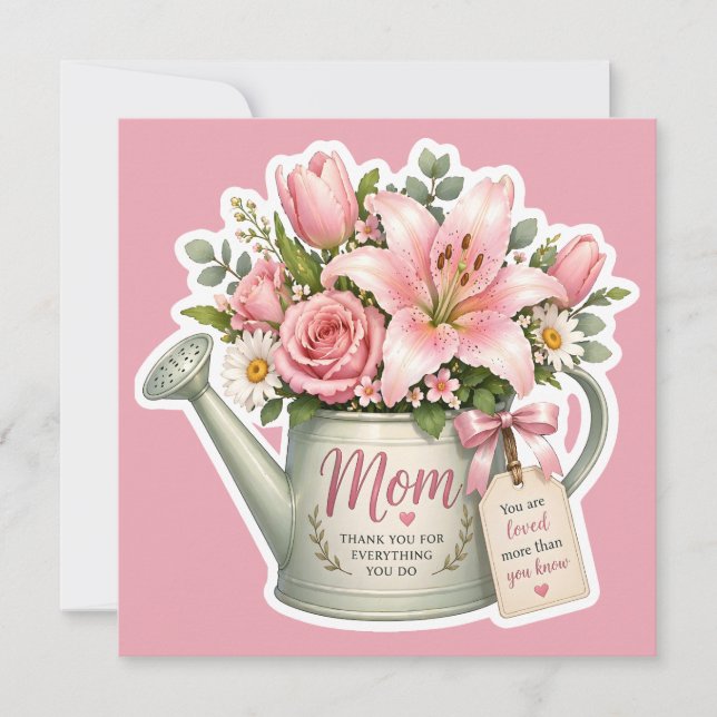 Invitation Fleurs du jardin de maman (Devant)