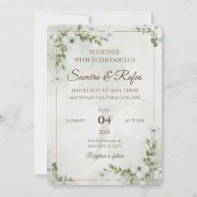 Fleurs Élégantes - Bohème Rustique Personnalisable