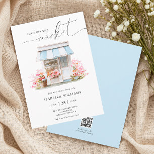 Invitation Fleurs épuisées : Baby Shower de mariage
