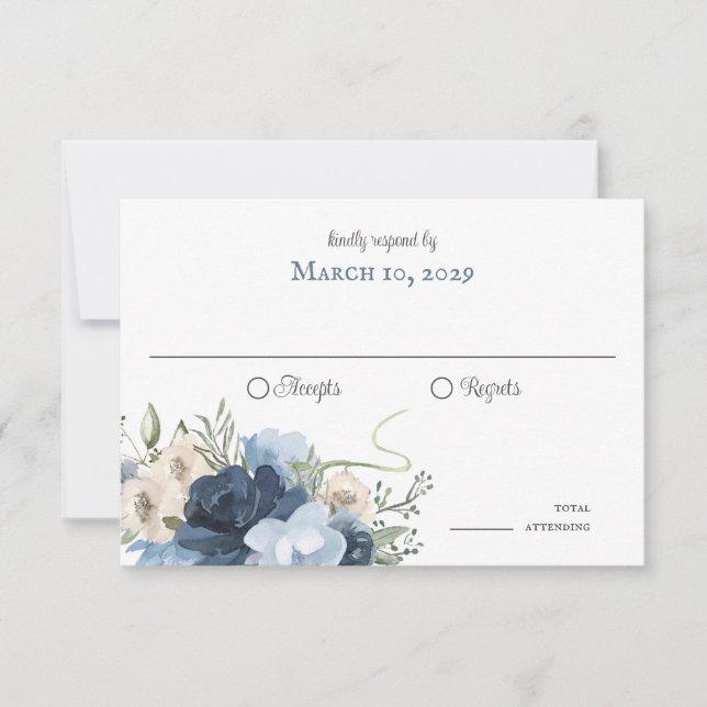 Invitation Fleurs et fer à cheval rustiques Bois de grange (Devant)