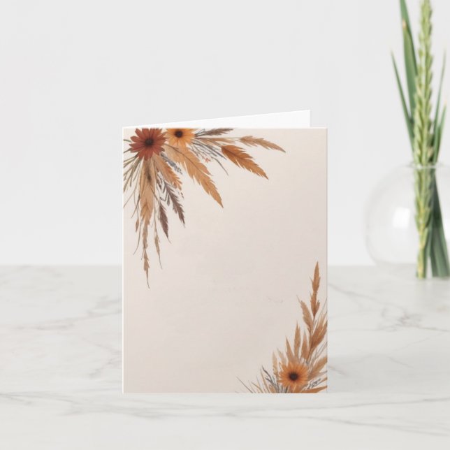 Invitation Fleurs et herbes vierges (Devant)