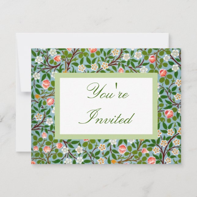 Invitation Fleurs Floral (Devant)
