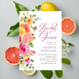 Invitation Fleurs Florales Lumineuses Fériées Mariage Cérémon