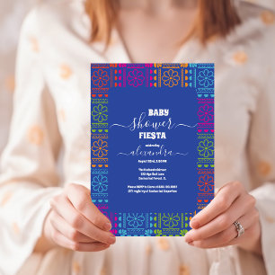 Invitation Fleurs florales mexicaines Fiesta Baby shower fill