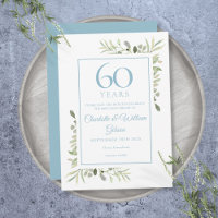 Fleurs Greenery 60e Anniversaire Enregistrer la Da