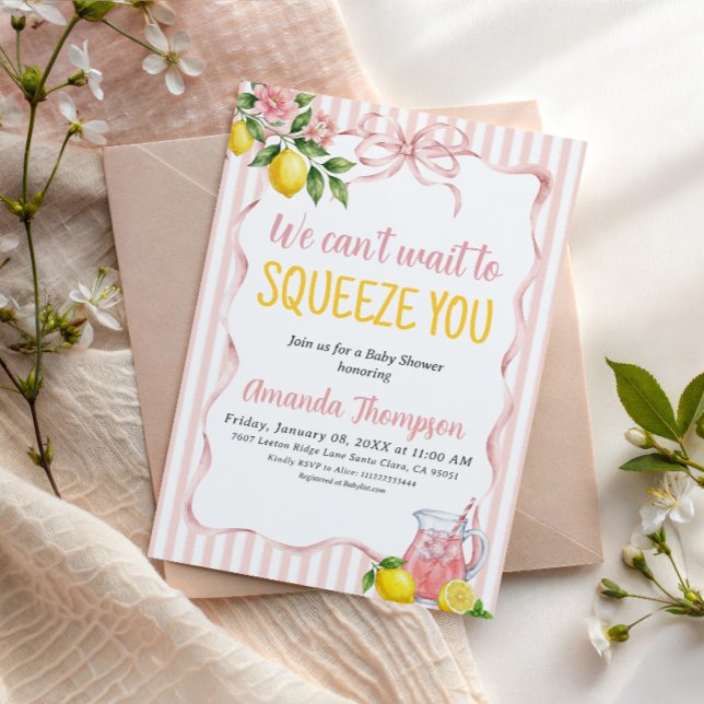 Invitation Fleurs Impatientes de Vous Presser Baby Shower (Créateur téléchargé)