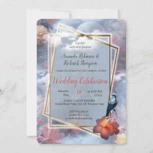 Invitation Fleurs mystiques du royaume surnaturel