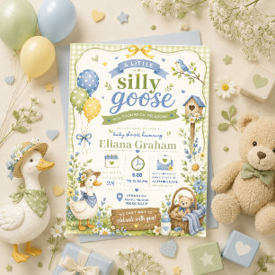 Invitation fleurs pour Baby Shower Genre Neutre Si